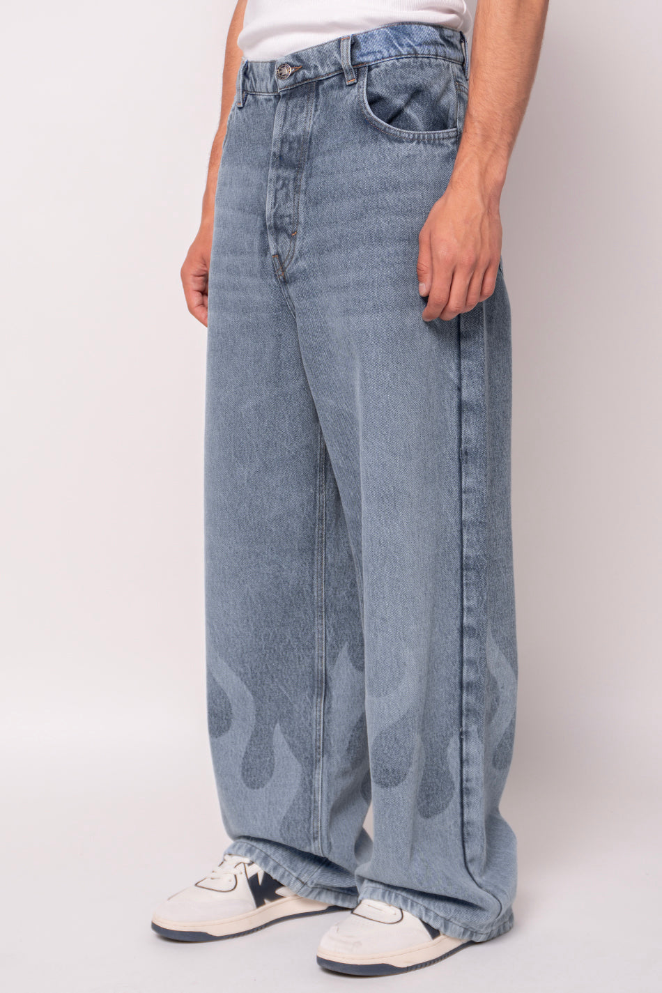 Pantalón Laser Denim Flame