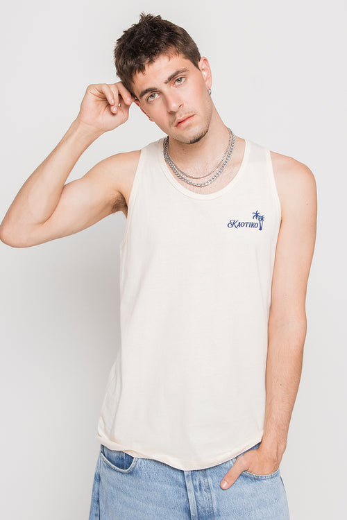Tank Top Kaotiko Palms Ivory