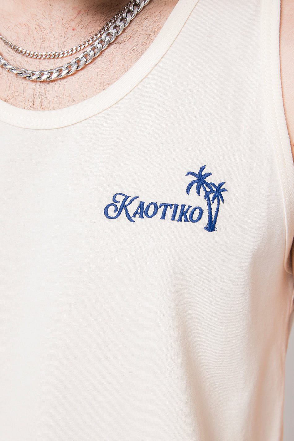 Tank Top Kaotiko Palms Ivory