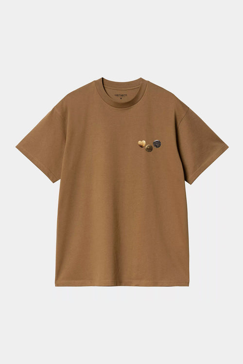 Camiseta Carhartt WIP Button Hamilton Brown
