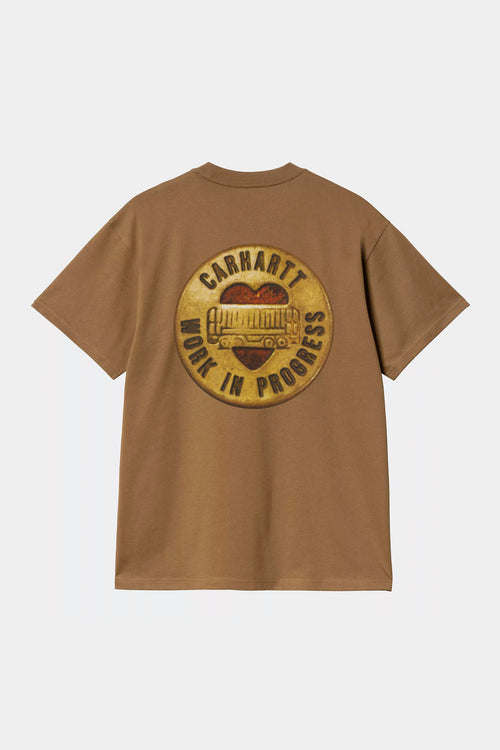 Camiseta Carhartt WIP Button Hamilton Brown