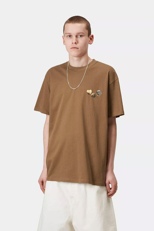 Camiseta Carhartt WIP Button Hamilton Brown