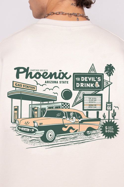 Gas Station Organic Cotton Ivory Sweatshirt