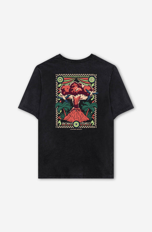 Camiseta Washed Volcanic Symphony Black