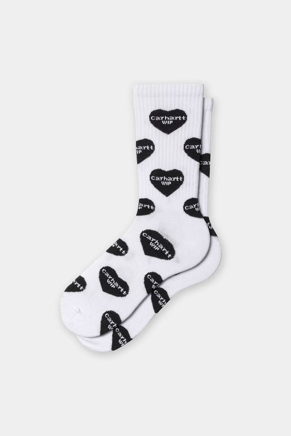 Carhartt WIP Heart Logo Jacquard White Socks