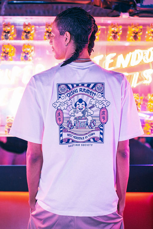 Camiseta Organic Cotton Oishi Ramen White