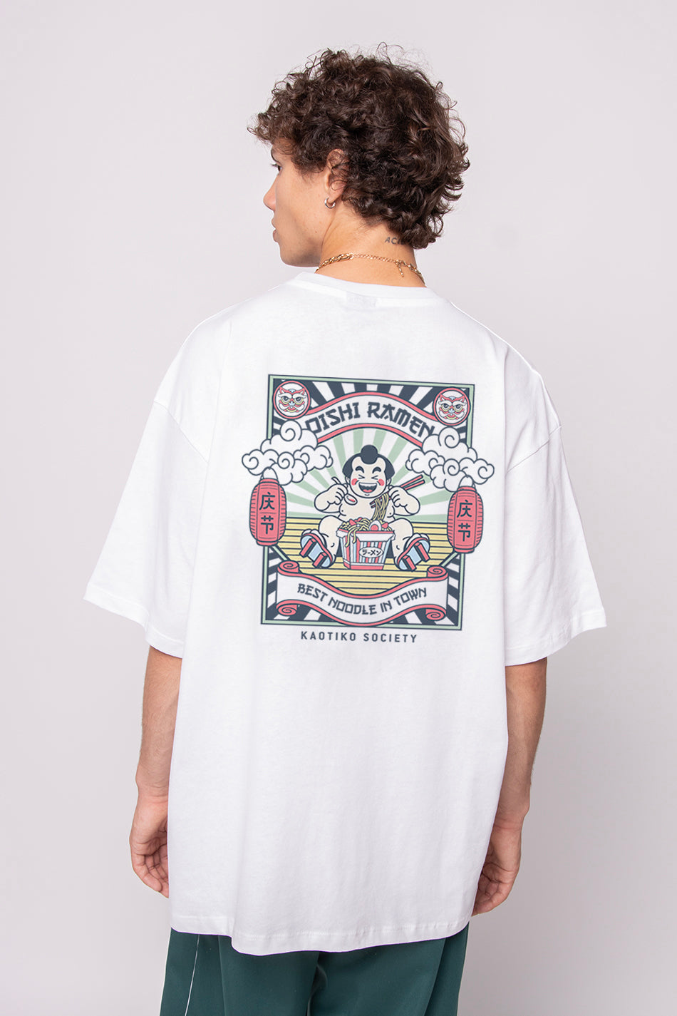 Camiseta Organic Cotton Oishi Ramen White