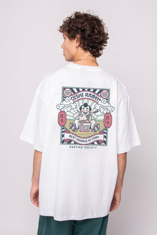 Camiseta Organic Cotton Oishi Ramen White