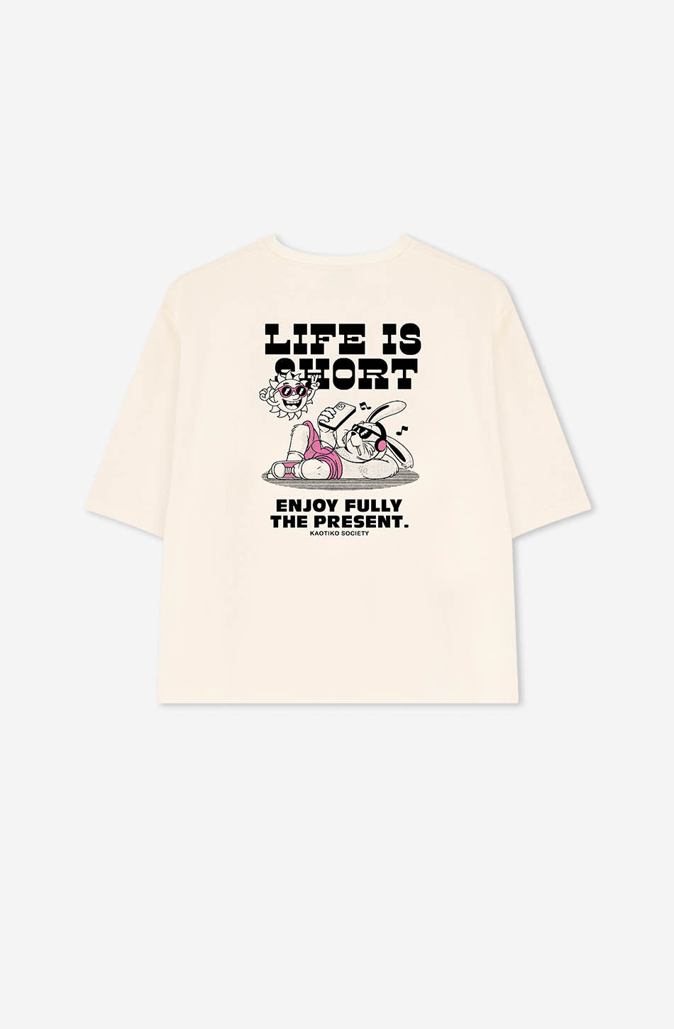 Life Is Short Organic Cotton Tobacco T-Shirt