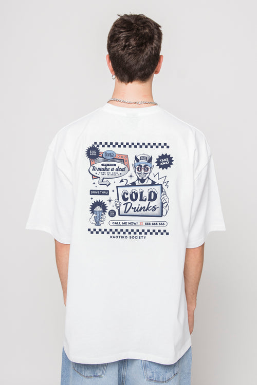 Cold Drinks Organic Cotton White T-shirt