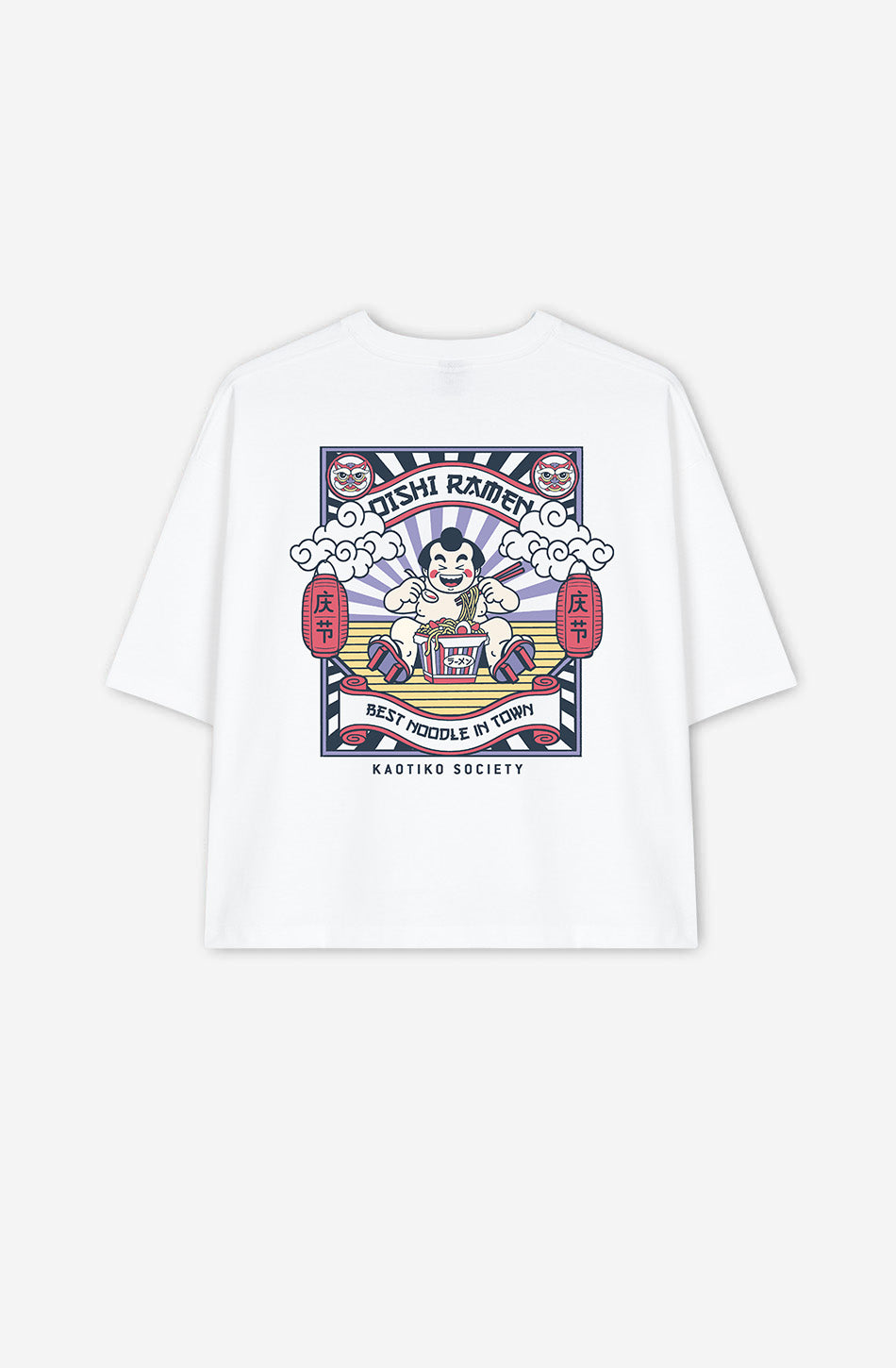 Camiseta Organic Cotton Oishi Ramen White
