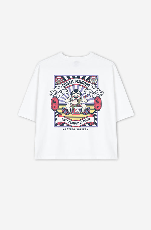 Organic Cotton Oishi Ramen White T-shirt