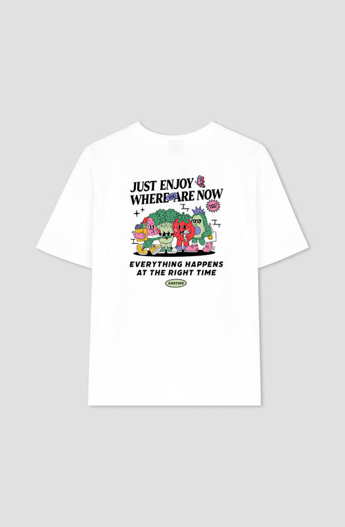Just Enjoy Organic Cotton White T-shirt