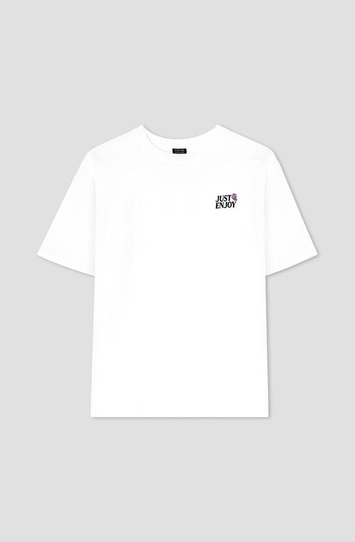 Just Enjoy Organic Cotton White T-shirt