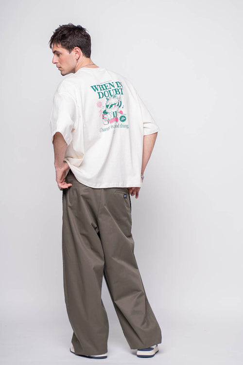 Camiseta When In Doubt Organic Cotton Ivory