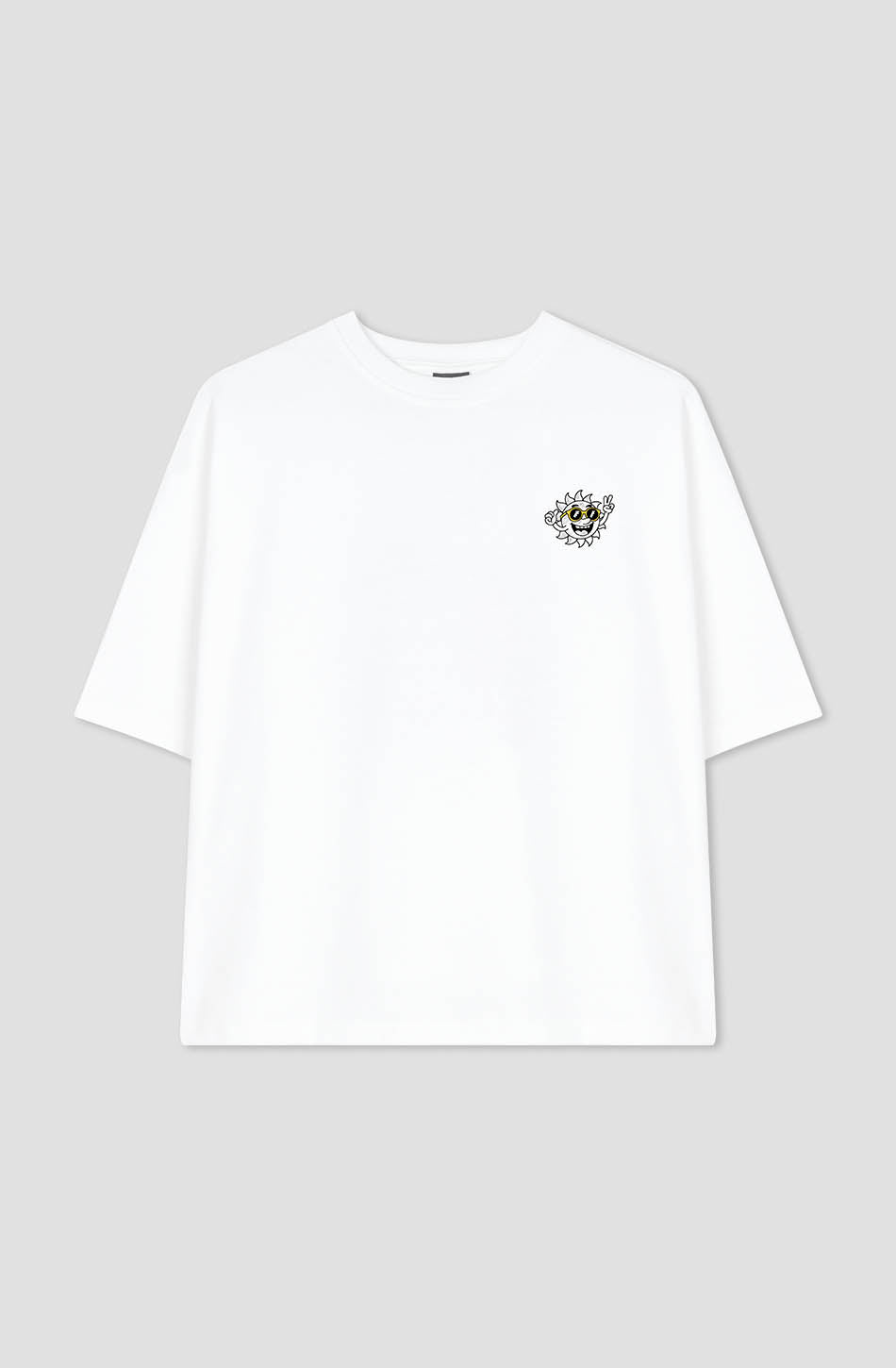 Camiseta Life Is Short Organic Cotton White / Yellow