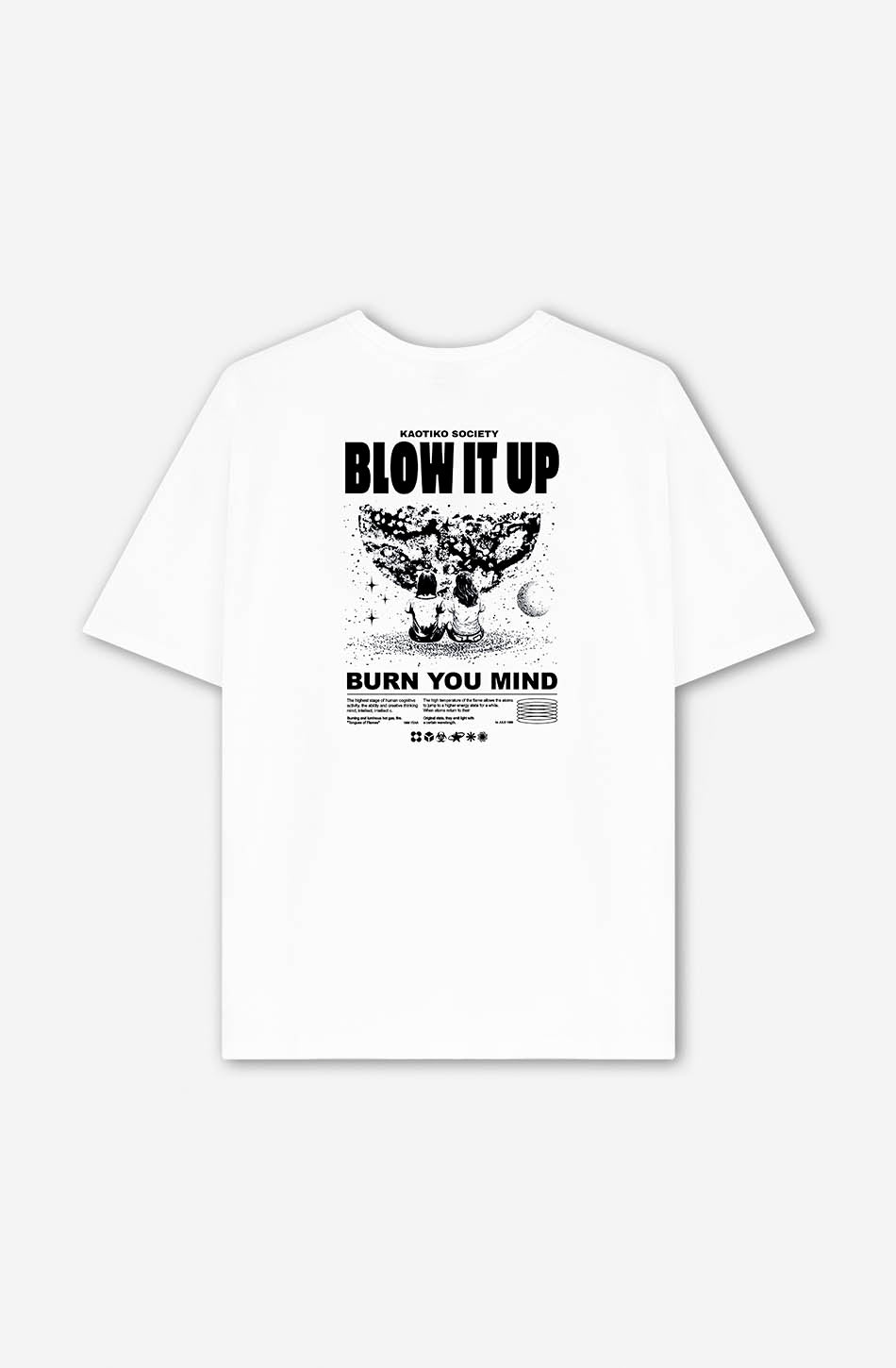 Camiseta Blow It Up Organic Cotton White