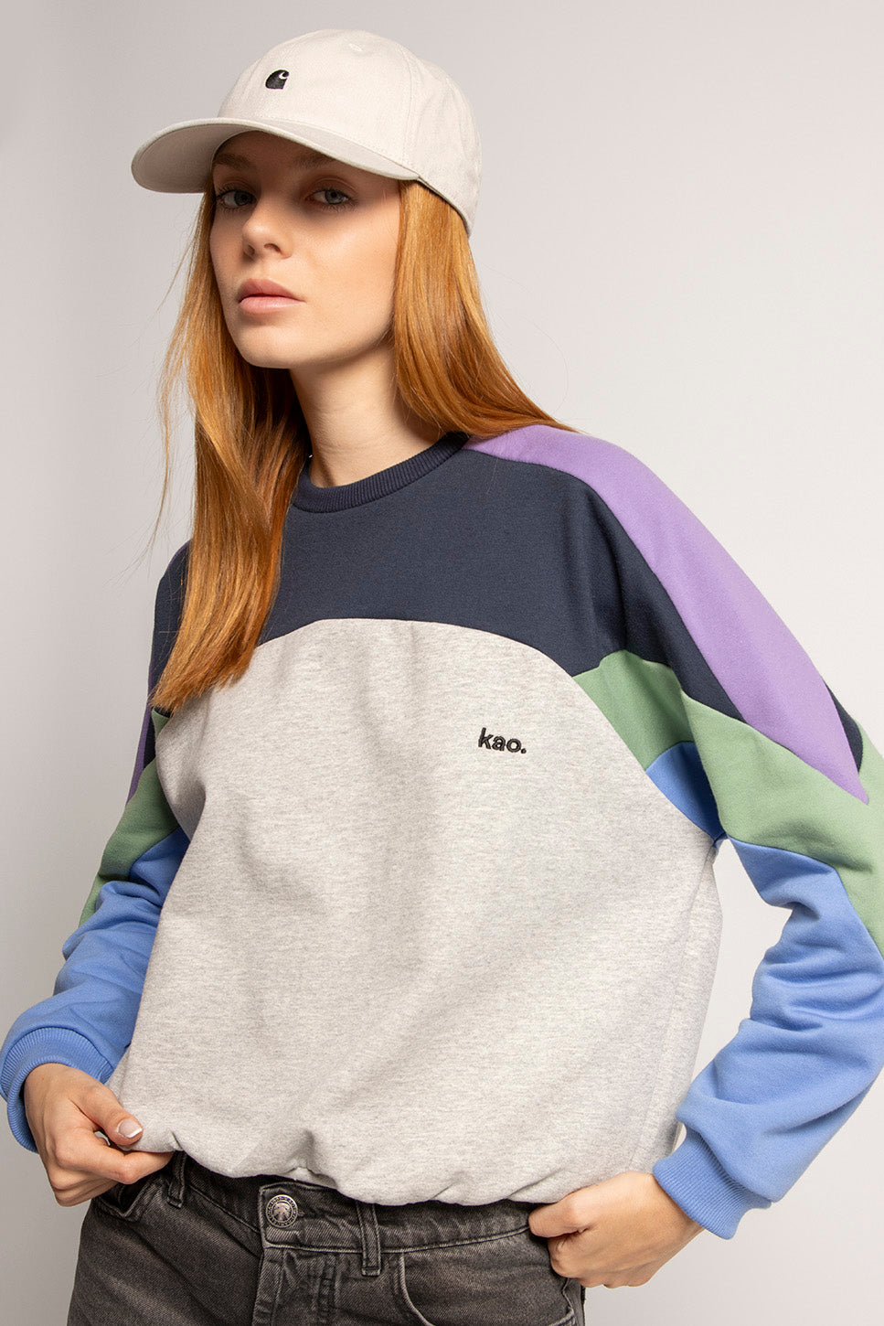 Sudadera Elina Gray / Navy