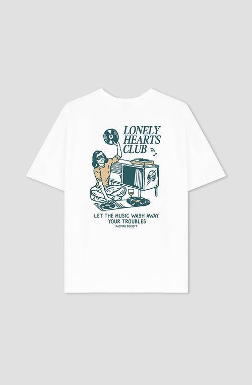 Camiseta Lonely Hearts Organic Cotton White