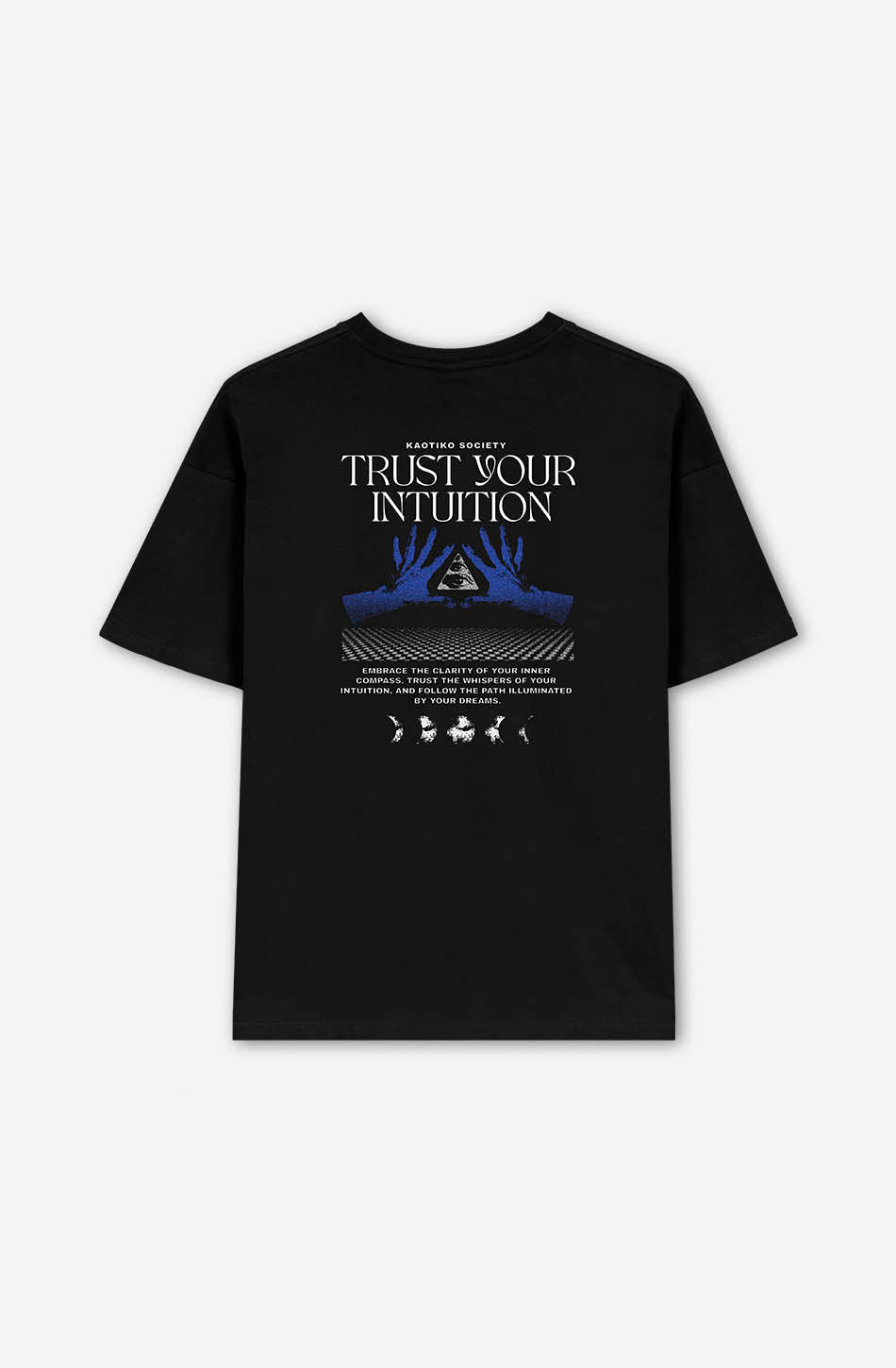 Hands Trust Your Intuition Black T-Shirt