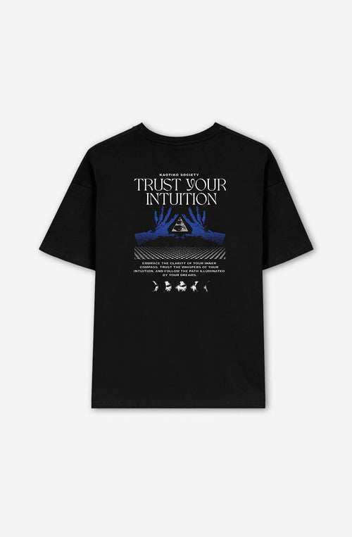 Hands Trust Your Intuition Black T-Shirt