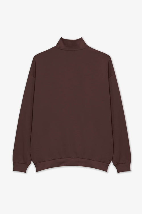 Sudadera Half Zip Kaotiko Society Brown