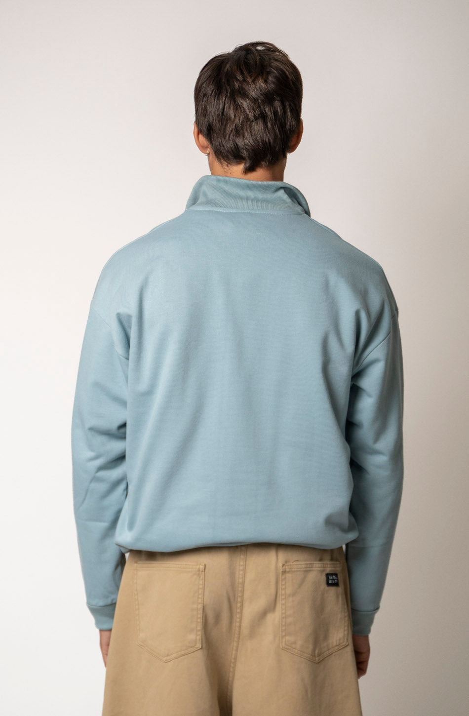 Sudadera Half Zip Kaotiko Society Steel