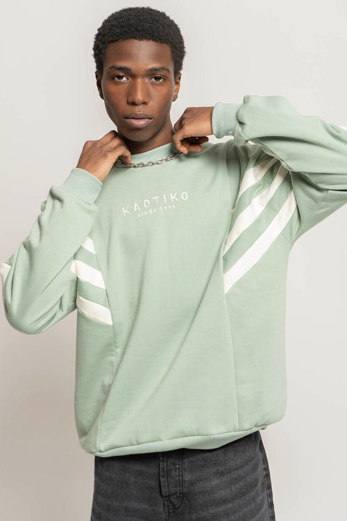 Sudadera Chad Fresh Green / Ivory