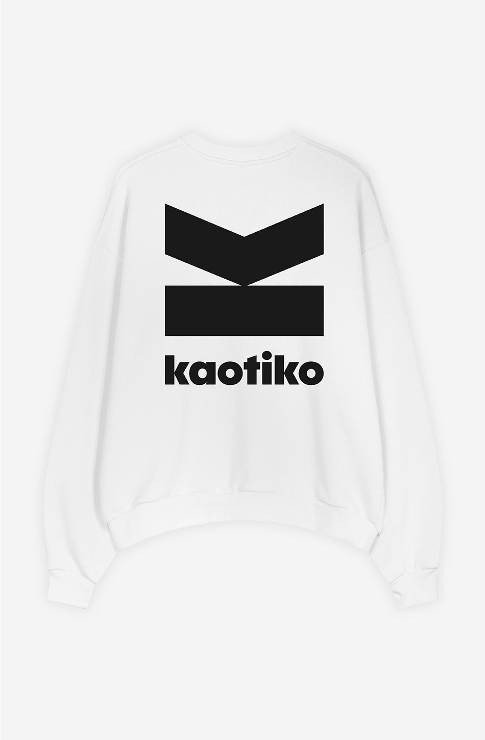 Branding Organic Cotton White Sweatshirt