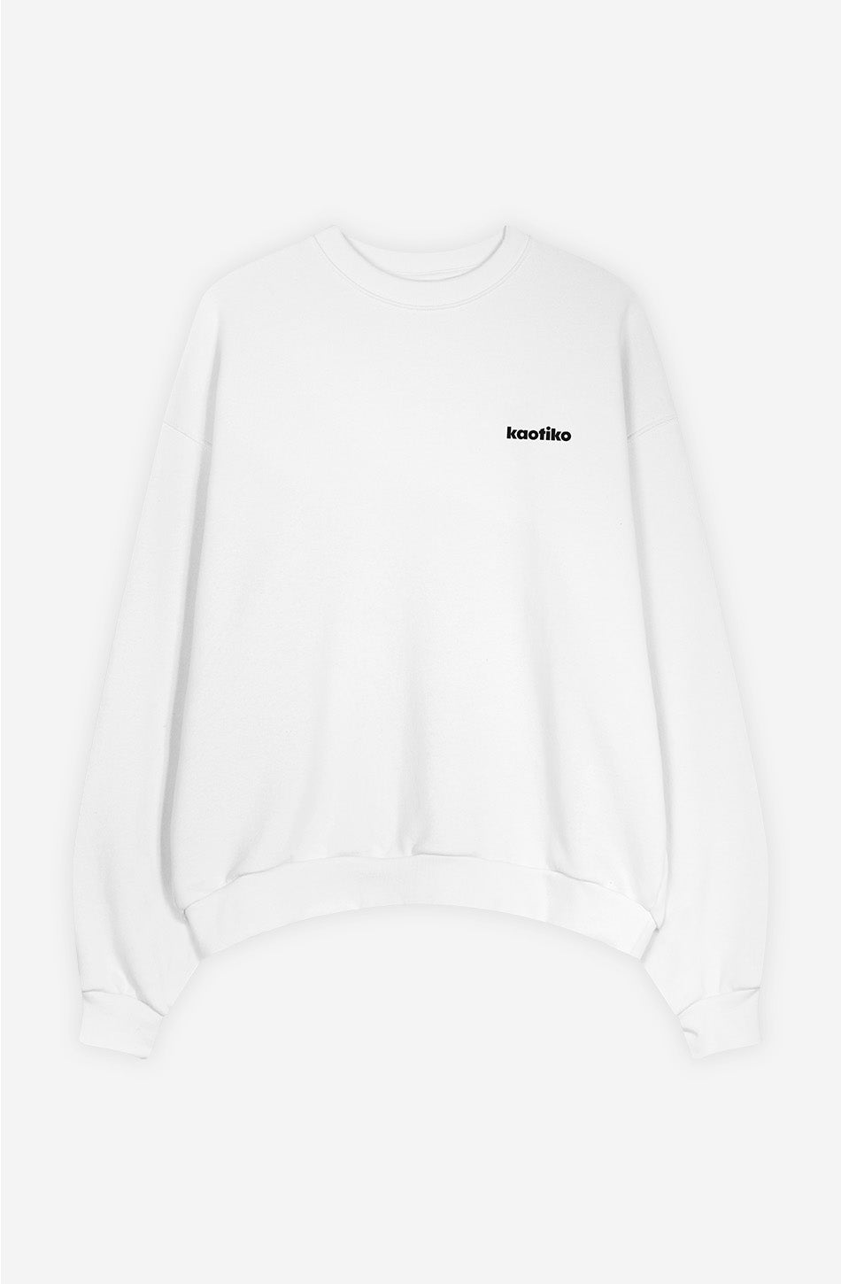 Branding Organic Cotton White Sweatshirt