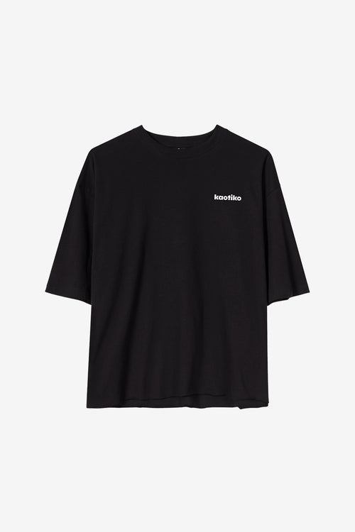 Calvin Branding Cropped Black T-shirt