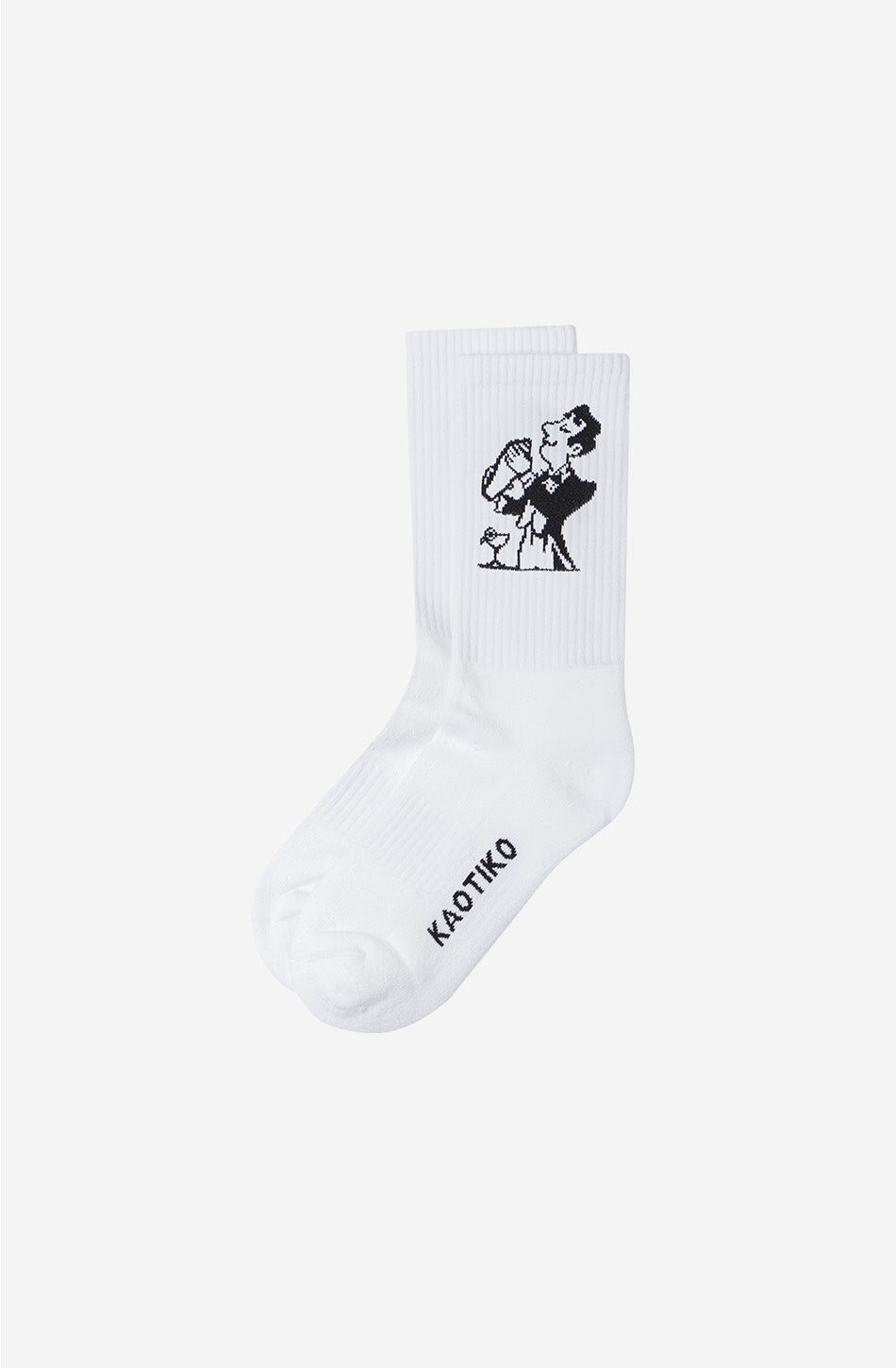 Calcetines Cocktail Man White