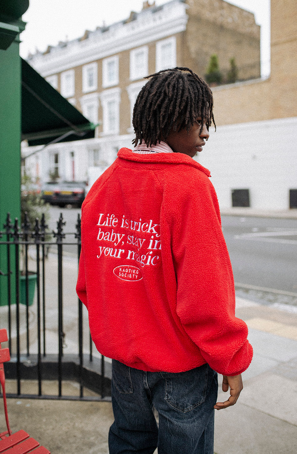 Chaqueta Fleece Life Is Tricky Red