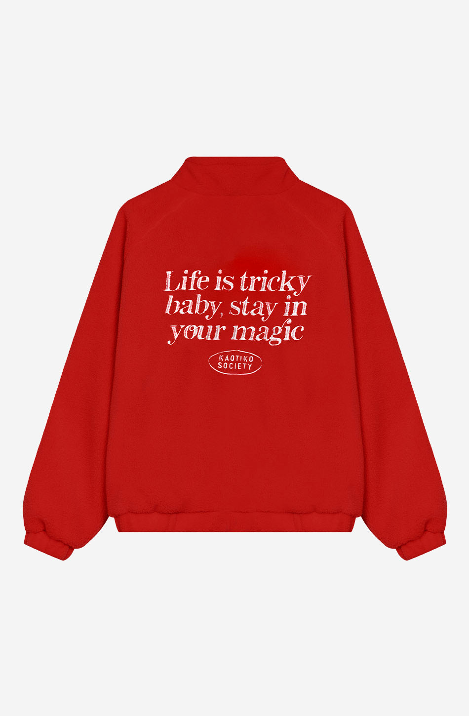 Chaqueta Fleece Life Is Tricky Red