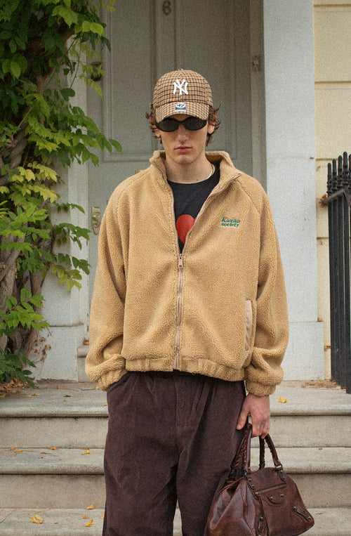 Fleece Jacket Life is Tricky Camel