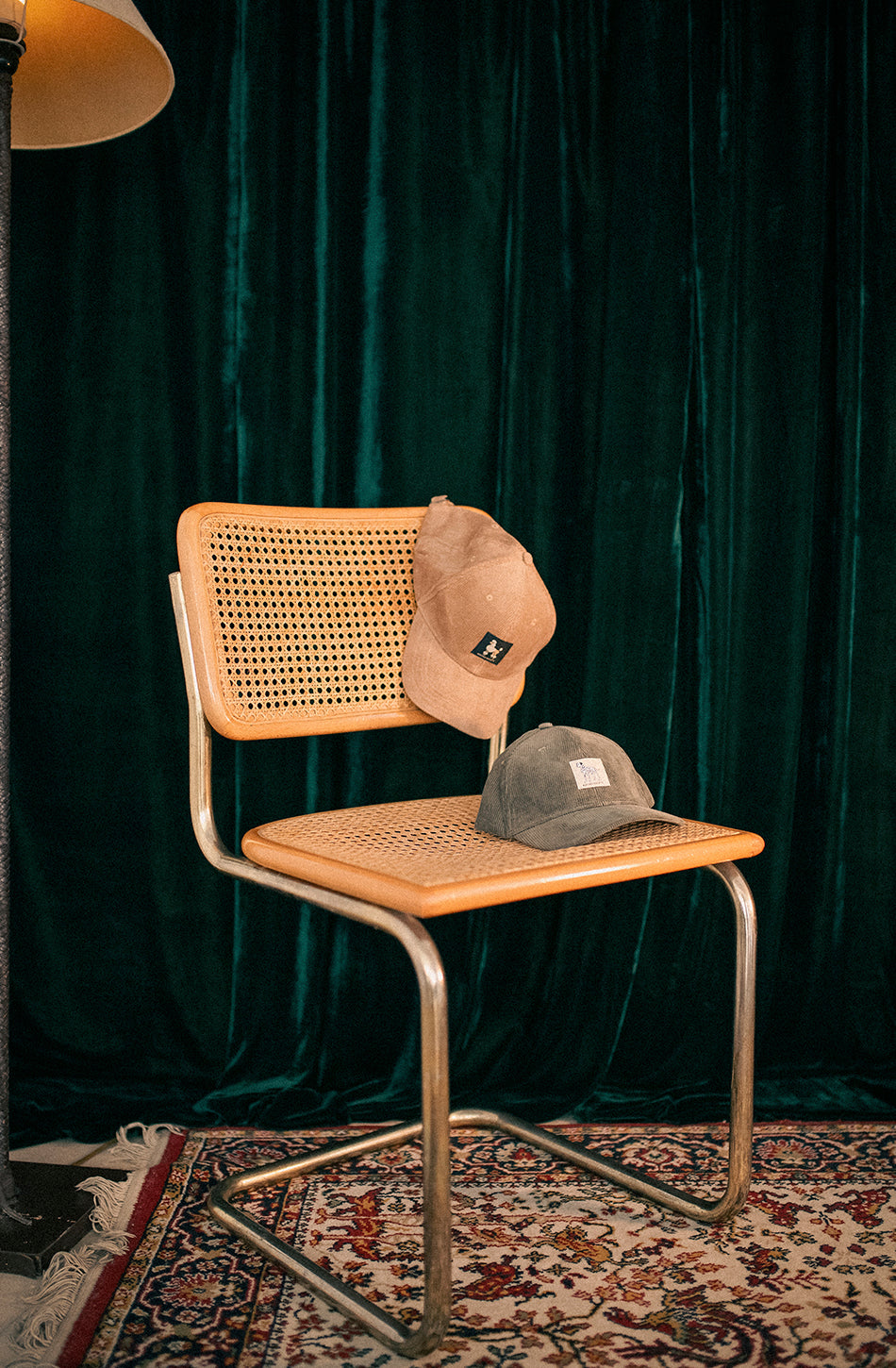 Gorra Corduroy Organic Poodle Dark Camel