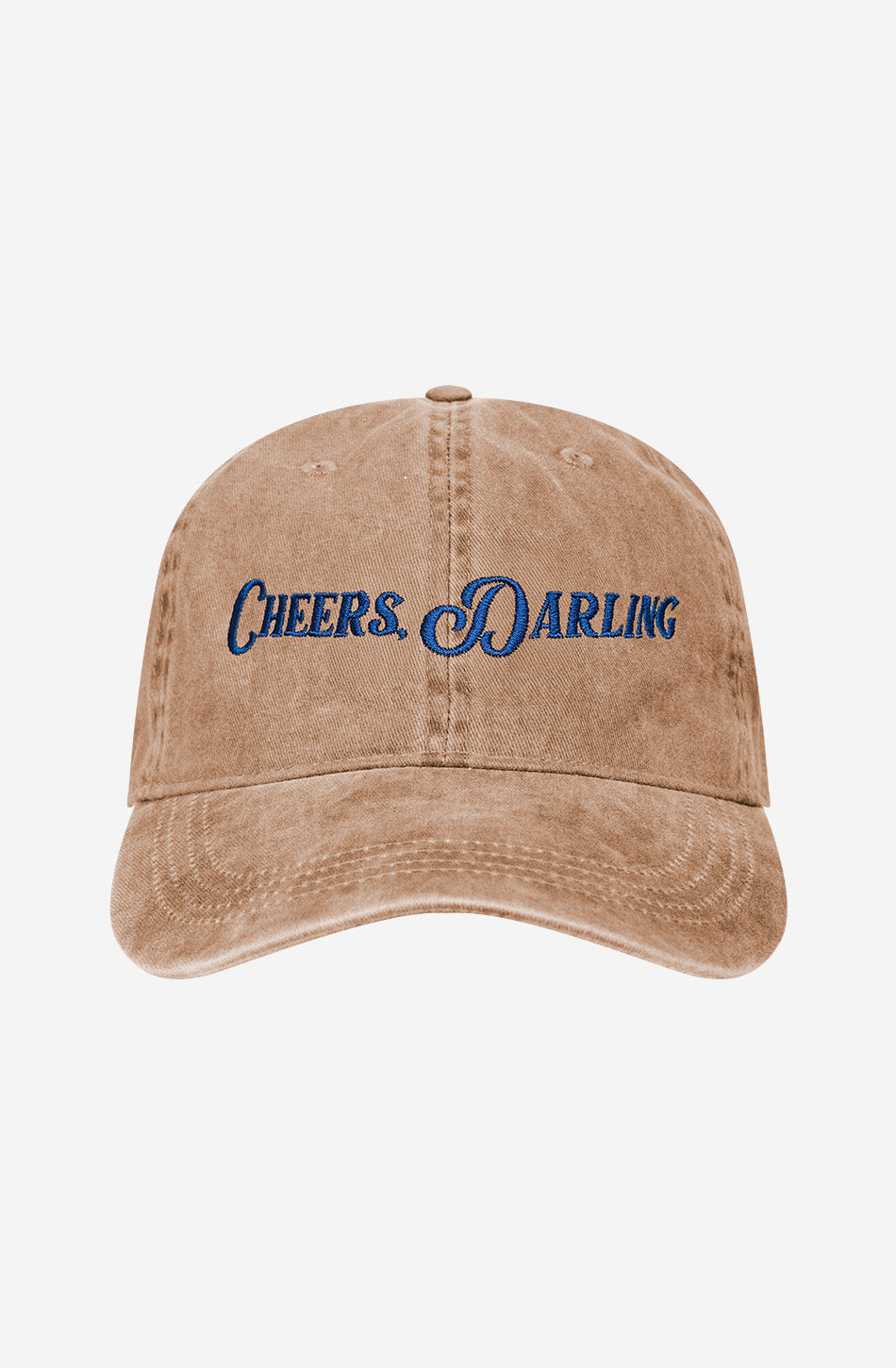 Gorra Organic Cheers Darling Washed Dark Camel