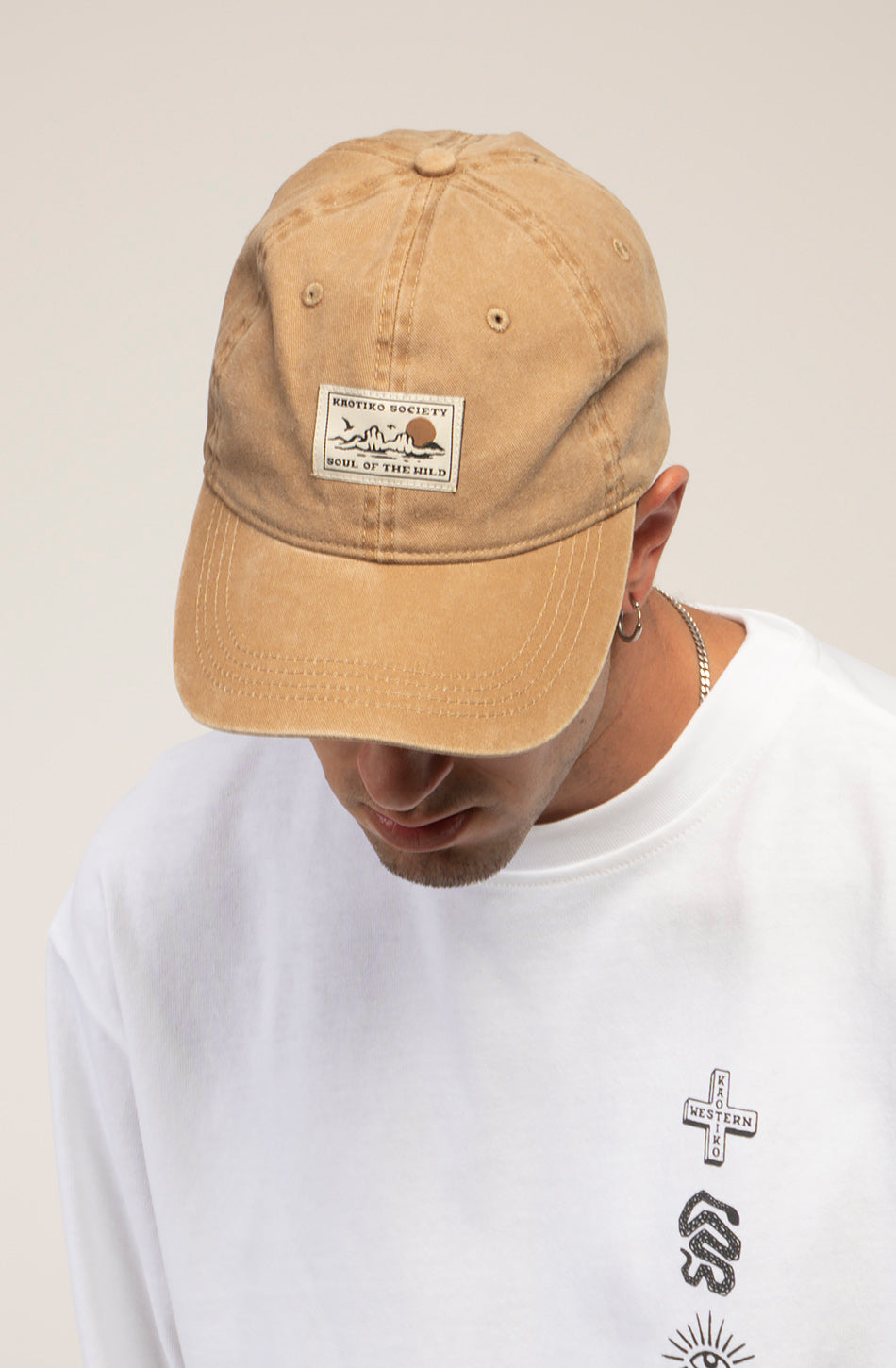 Gorra Organic Western Washed Dark Camel