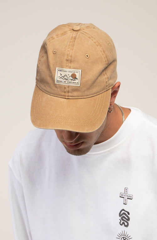 Gorra Organic Western Washed Dark Camel
