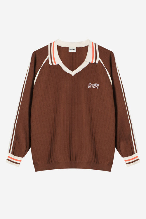 Retro Sport Society Brown Polo