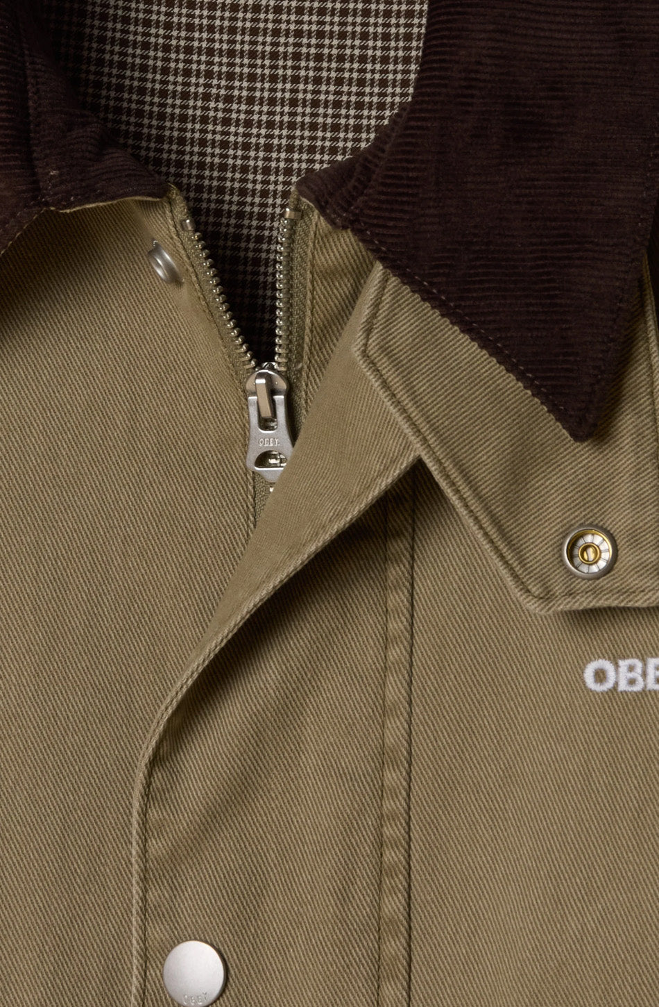 Chaqueta Obey Caden Work Mermaid Faded Wash