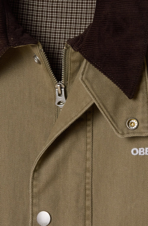Obey Caden Work Mermaid Faded Wash Jacket