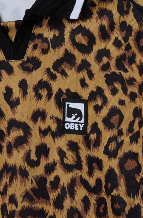 Polo Obey Collar Sports Leopard
