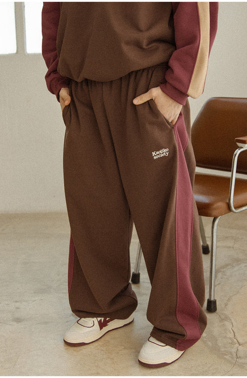 Hudson Brown/Dark Burgundy Pants