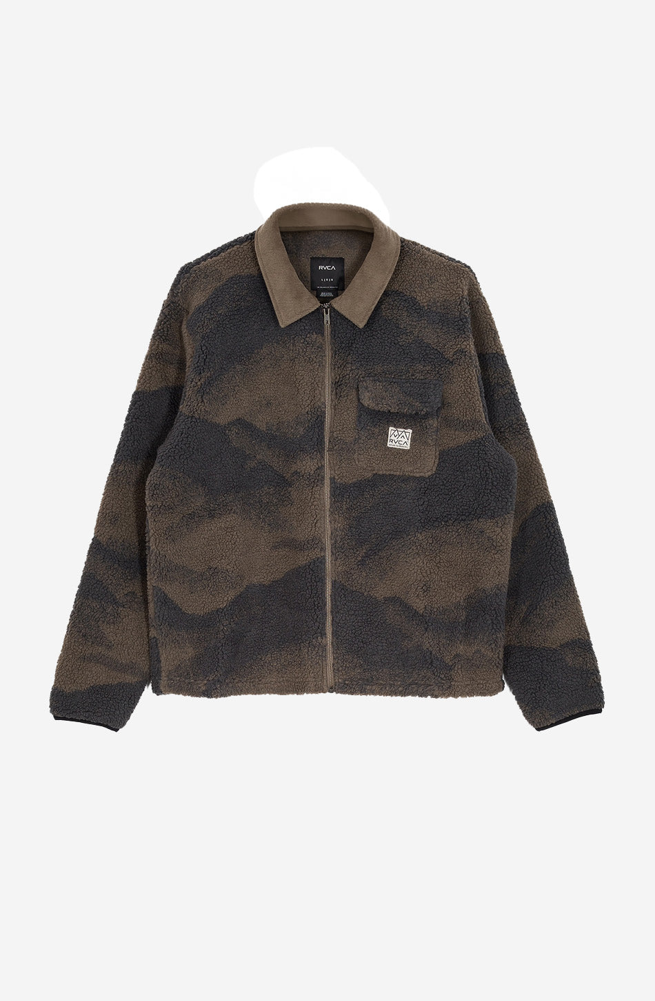Chaqueta RVCA Walker Sherpa Hunter Green Paisley