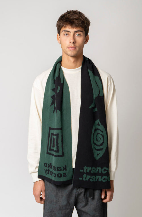 Black/Green Trance Scarf