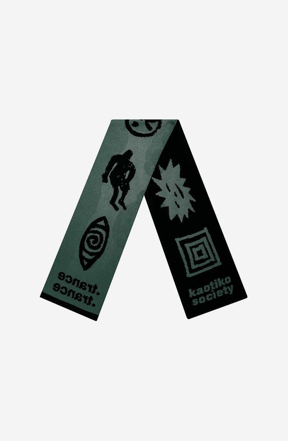 Black/Green Trance Scarf