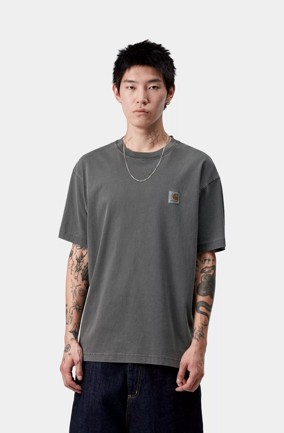 Carhartt WIP Vista Black Garment Dyed T-shirt