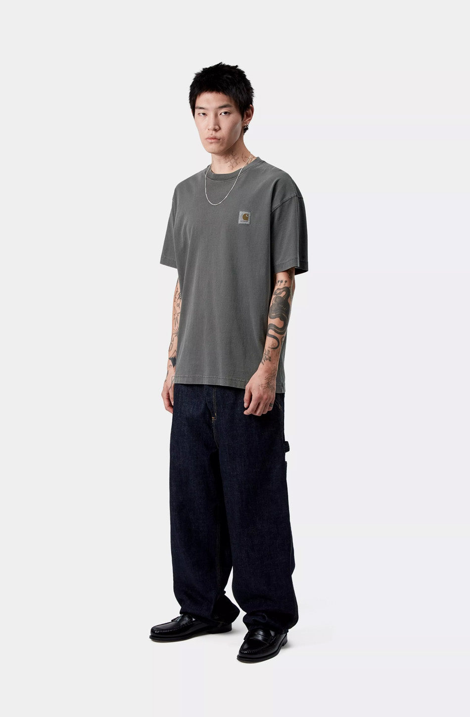Carhartt WIP Vista Black Garment Dyed T-shirt