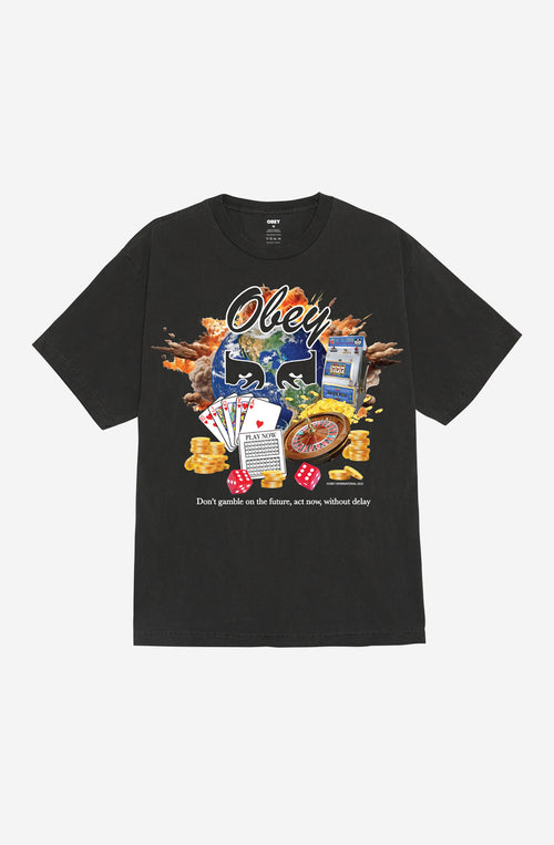 Camiseta Obey Act Now Pigment Dusty Black